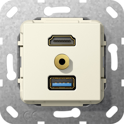 Gira Разъем HDMI,USB3.0A,M гнездо