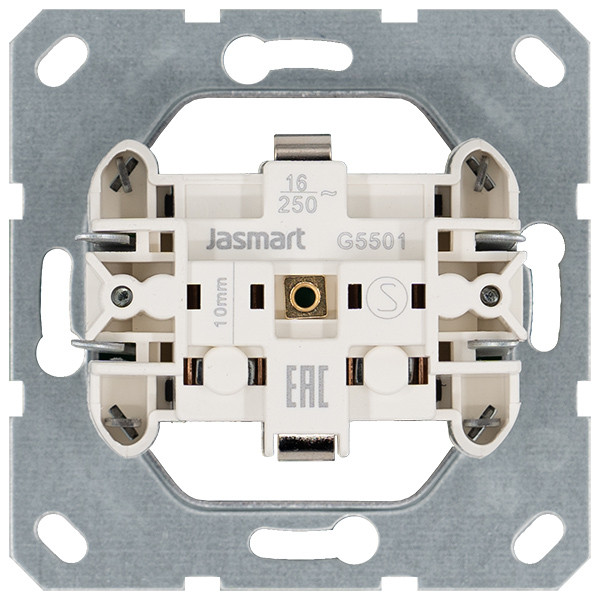 Jasmart Розетка SHUKO© с защитными шторками 16A 250V~ 2P+T, цвет Мокко