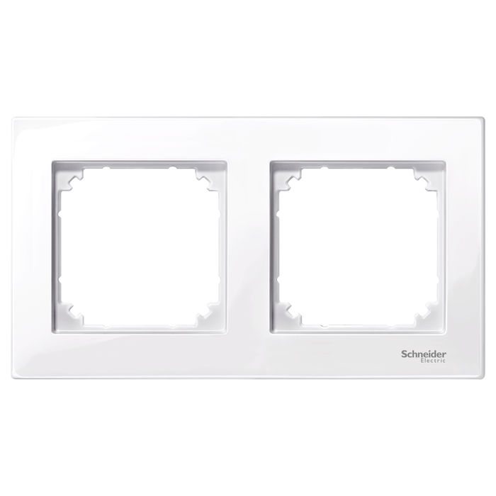 Рамка 2 поста Schneider Electric MERTEN M-PLAN, активно-белый, MTN515225