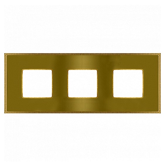 Рамка 3 поста FEDE BELLE EPOQUE, bright gold//bright gold, FD01433OBOB