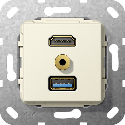 Gira Разъем HDMI,USB3.0A,M гнездо