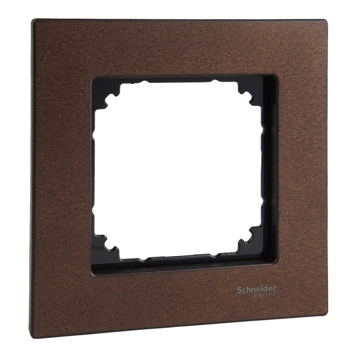 Рамка 1 пост Schneider Electric MERTEN M-ELEGANCE, орех, MTN4051-3473