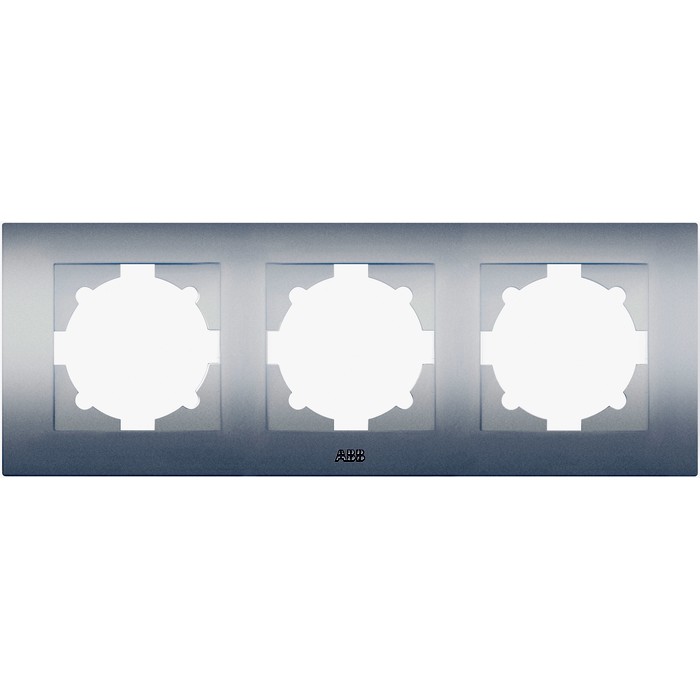 Рамка 3 поста ABB COSMO, алюминий, 612-011000-227
