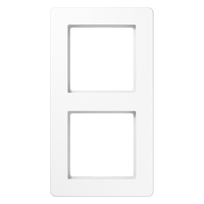 Рамка 2 поста Jung AFLOW, белый блестящий, AF582BFWW