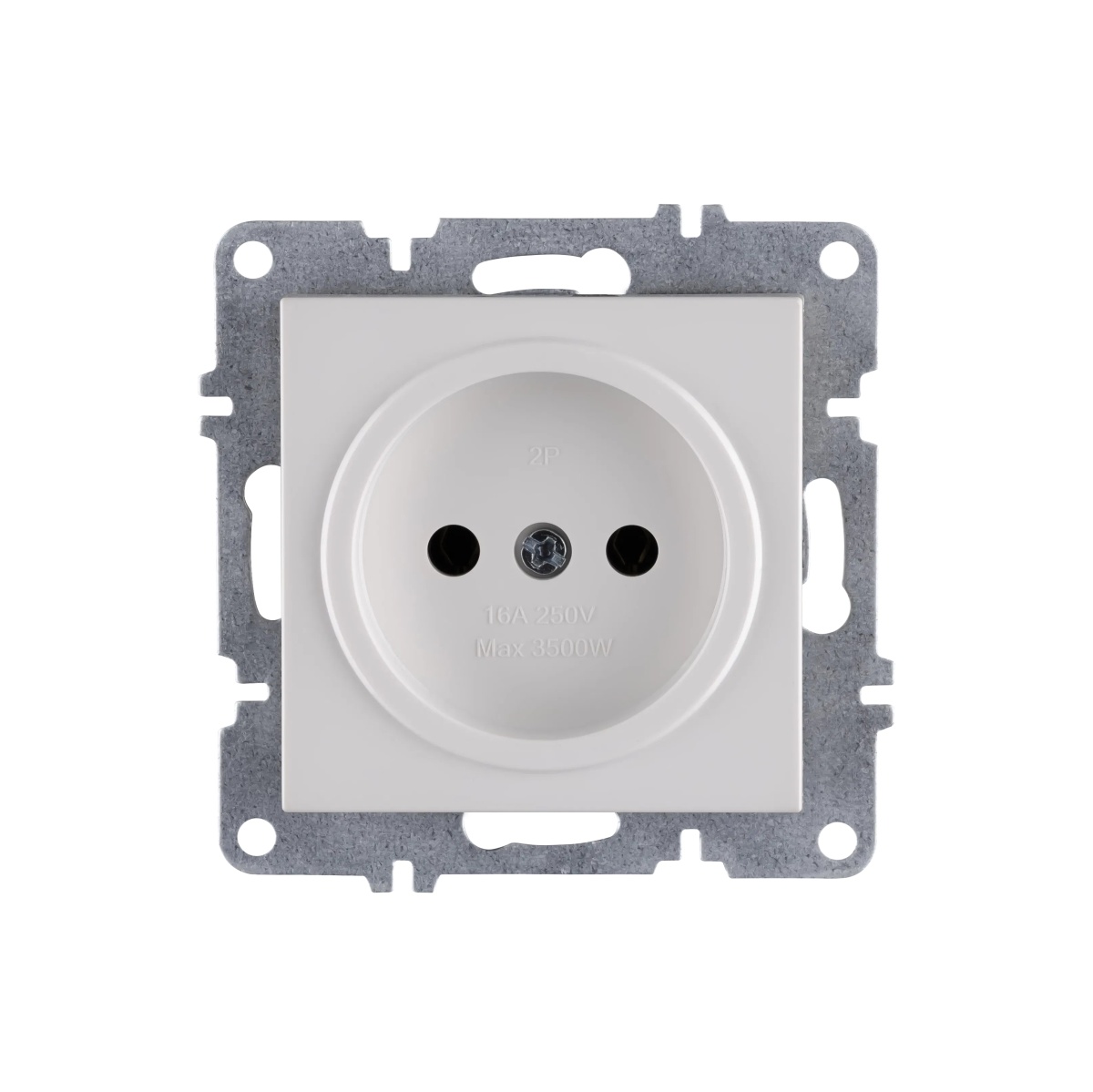 Розетка без заземления механизм бел Arvia Electric Lavin/ Karen 50 01 1000 215	