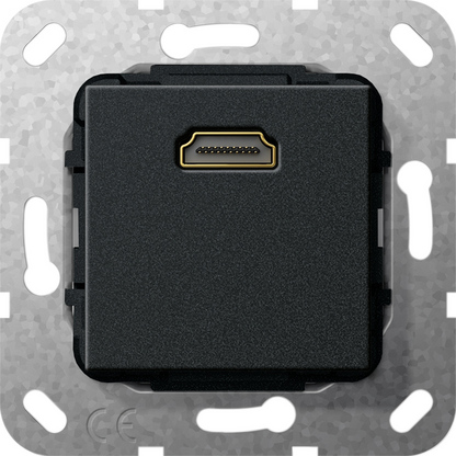 Gira S-55 Черный матовый Разъем HDMI