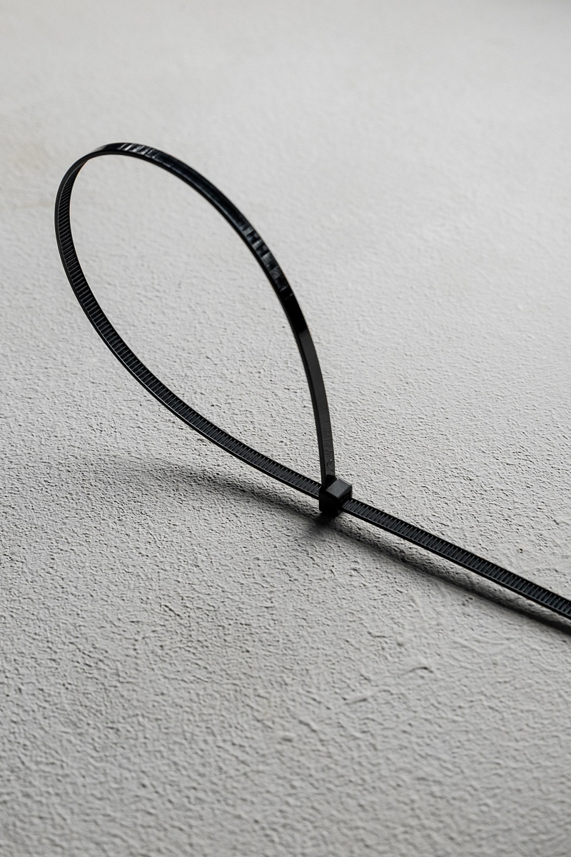 Хомут-стяжка кабельная 4,8х300 нейлон черн (уп.100шт) DYNEL