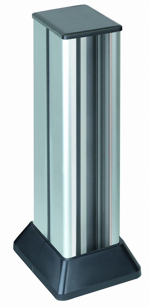 Simon Connect Алюминий/Графит Миниколонна 2-стор.,8 Cima, 601х126,5(158)х109,5(181) мм
